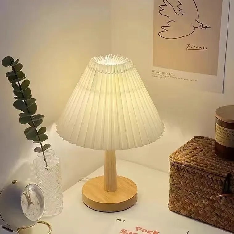 Decorative Pleated Table Lamp - The House Of BLOC