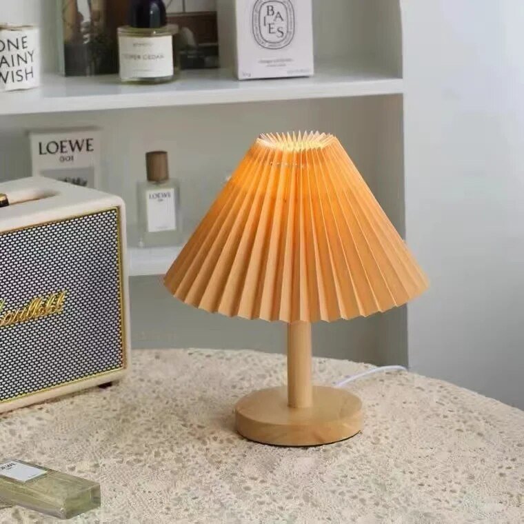 Decorative Pleated Table Lamp - The House Of BLOC