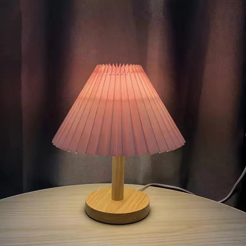 Decorative Pleated Table Lamp - The House Of BLOC