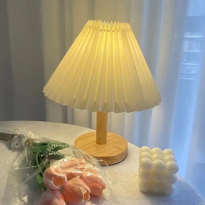 Decorative Pleated Table Lamp - The House Of BLOC