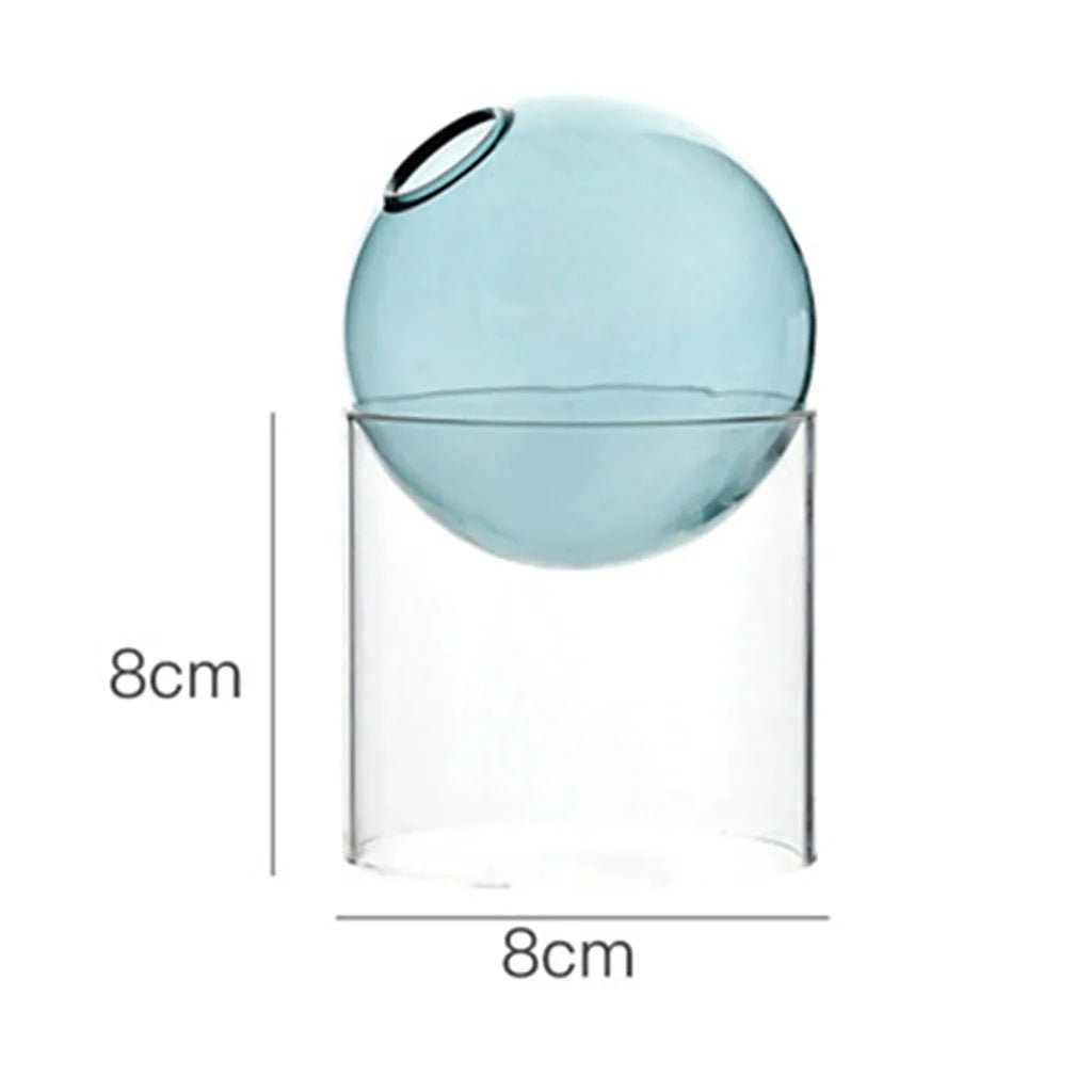 Decorative Round Modern Glass Vase - The House Of BLOC