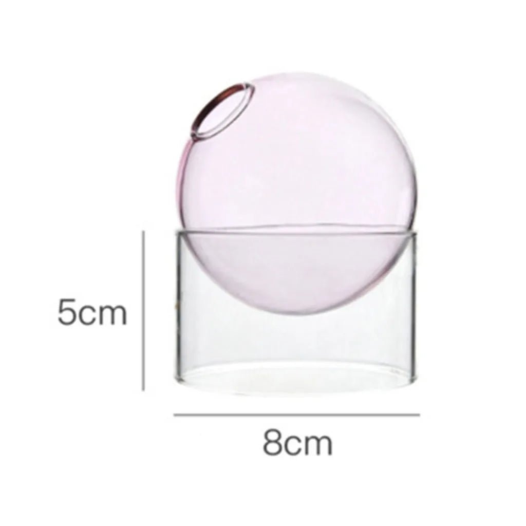 Decorative Round Modern Glass Vase - The House Of BLOC