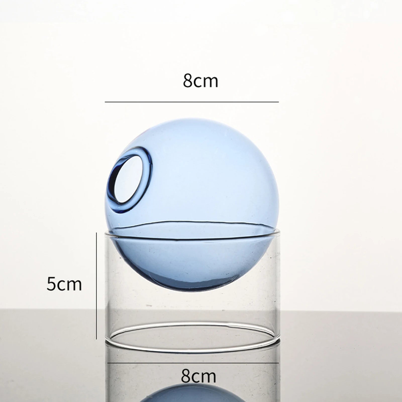 Decorative Round Modern Glass Vase - The House Of BLOC