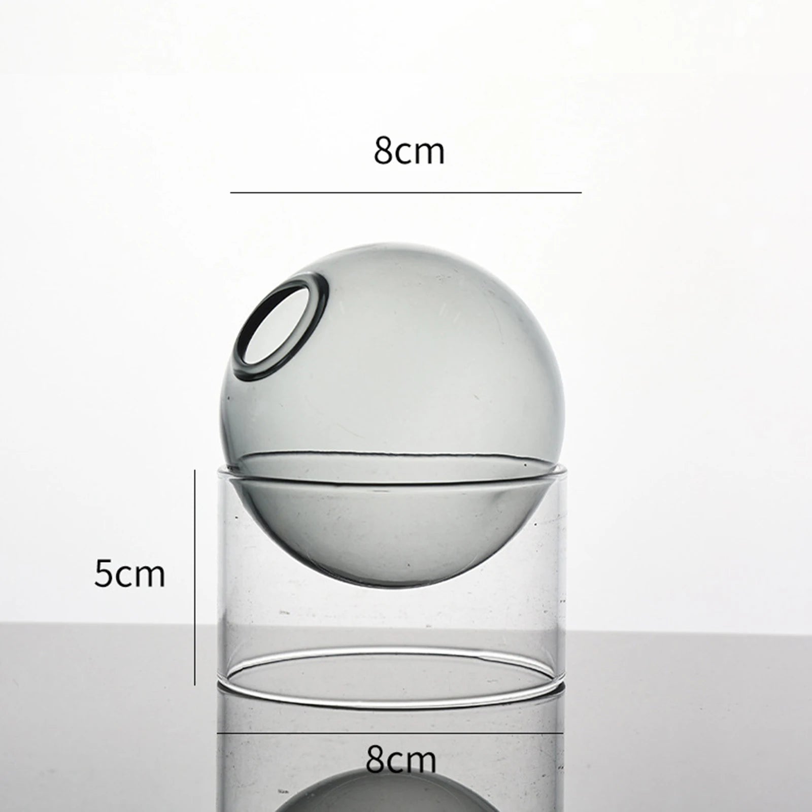 Decorative Round Modern Glass Vase - The House Of BLOC