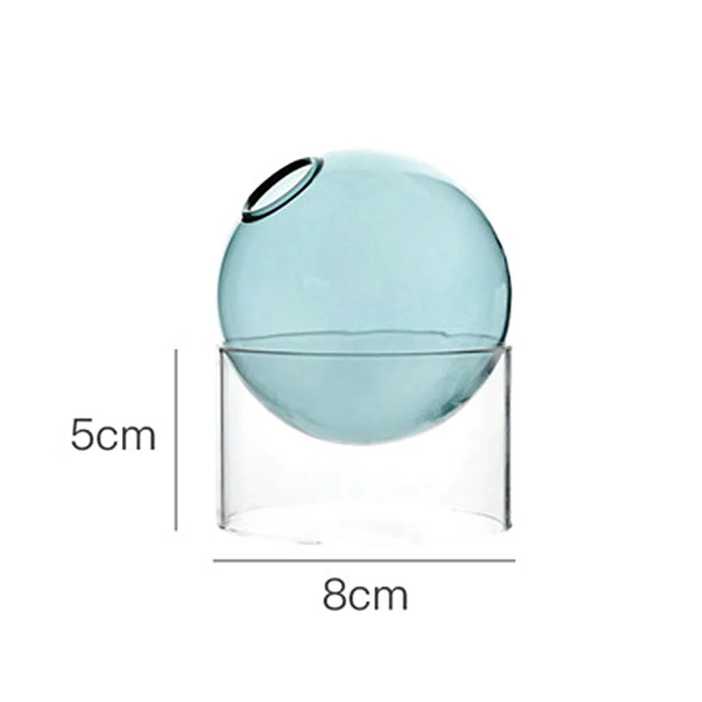 Decorative Round Modern Glass Vase - The House Of BLOC