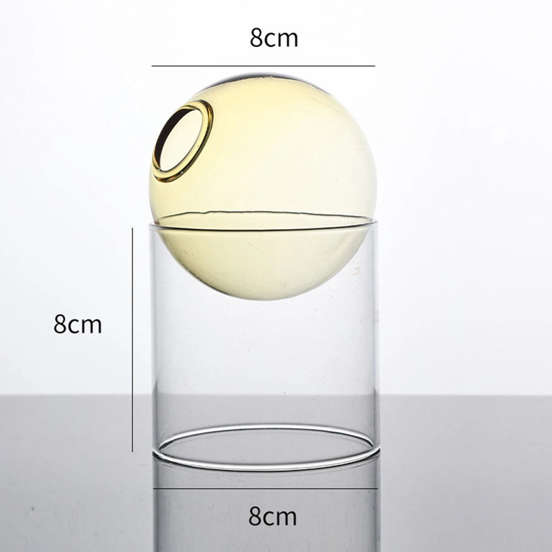 Decorative Round Modern Glass Vase - The House Of BLOC