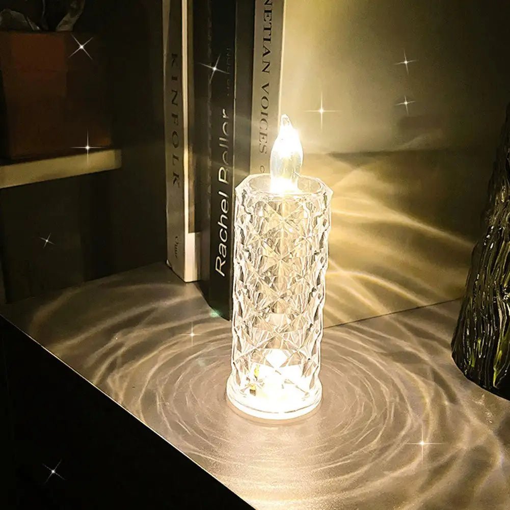 Diamond Shaped Crystal Table Lamp - The House Of BLOC