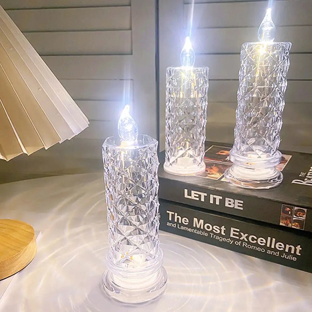 Diamond Shaped Crystal Table Lamp - The House Of BLOC