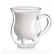 Double Layer Glass 'Cow' Coffee Mug - The House Of BLOC