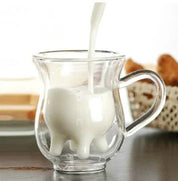 Double Layer Glass 'Cow' Coffee Mug - The House Of BLOC