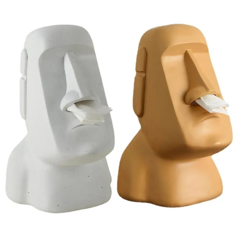 Easter Island Style Statue Design Tissue Box - The House Of BLOC