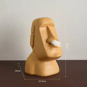 Easter Island Style Statue Design Tissue Box - The House Of BLOC