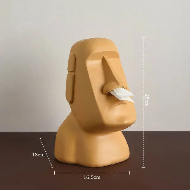 Easter Island Style Statue Design Tissue Box - The House Of BLOC
