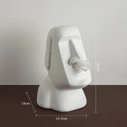 Easter Island Style Statue Design Tissue Box - The House Of BLOC