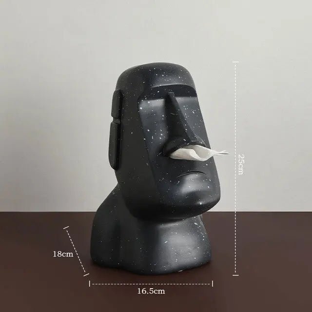 Easter Island Style Statue Design Tissue Box - The House Of BLOC