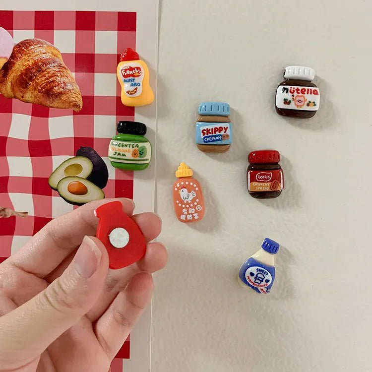 Eight Piece Set Of Food Fridge Magnets - The House Of BLOC