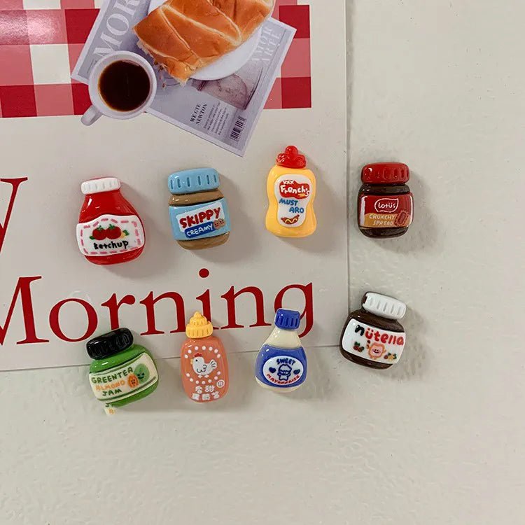 Eight Piece Set Of Food Fridge Magnets - The House Of BLOC