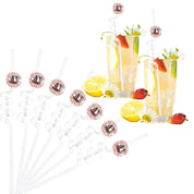 Eight Piece Set Of Sparkling Disco Ball Straws - The House Of BLOC