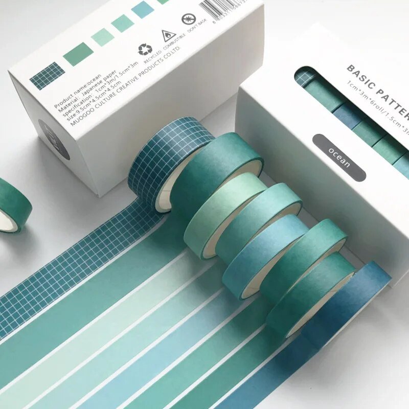 Eight Piece Solid Colour Tape Set - The House Of BLOC