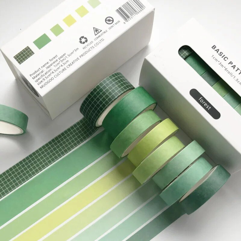 Eight Piece Solid Colour Tape Set - The House Of BLOC