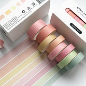 Eight Piece Solid Colour Tape Set - The House Of BLOC
