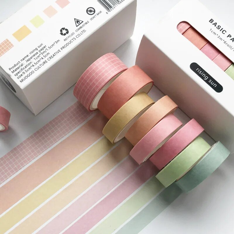 Eight Piece Solid Colour Tape Set - The House Of BLOC