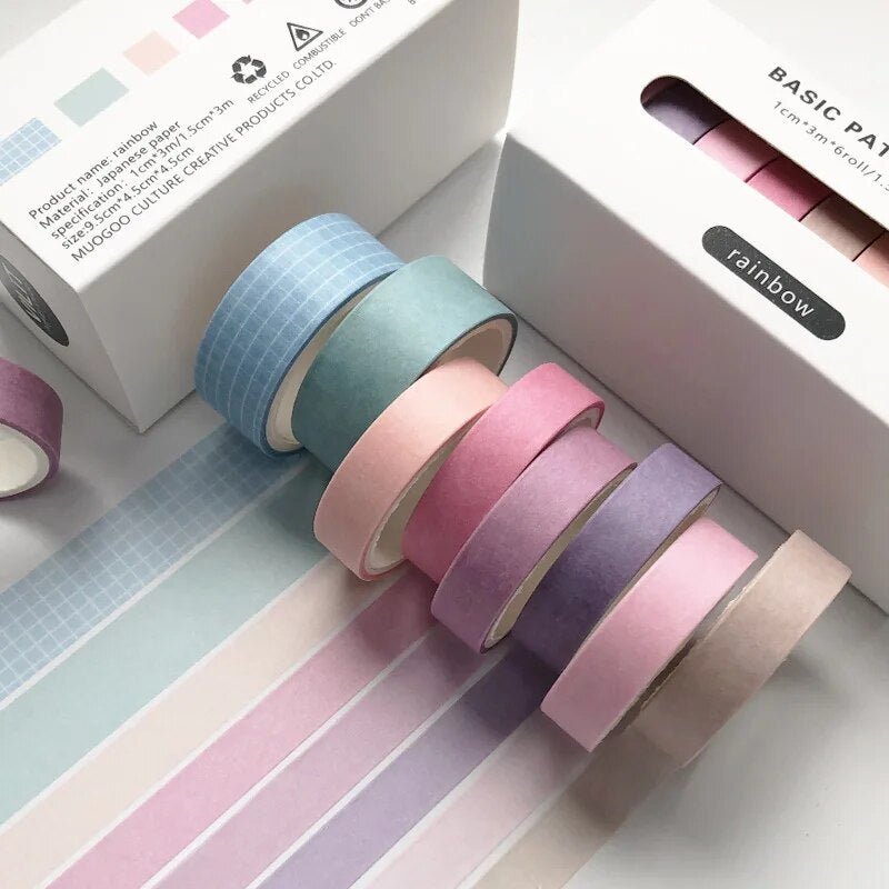 Eight Piece Solid Colour Tape Set - The House Of BLOC