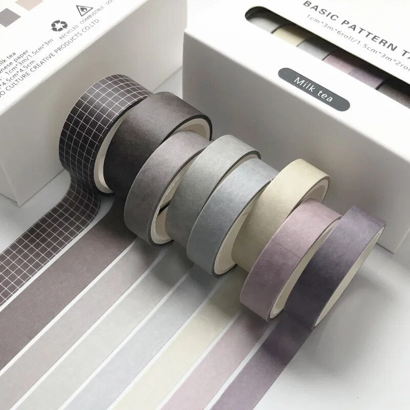 Eight Piece Solid Colour Tape Set - The House Of BLOC