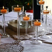 Elegant Glass Tealight Candle Holder - The House Of BLOC