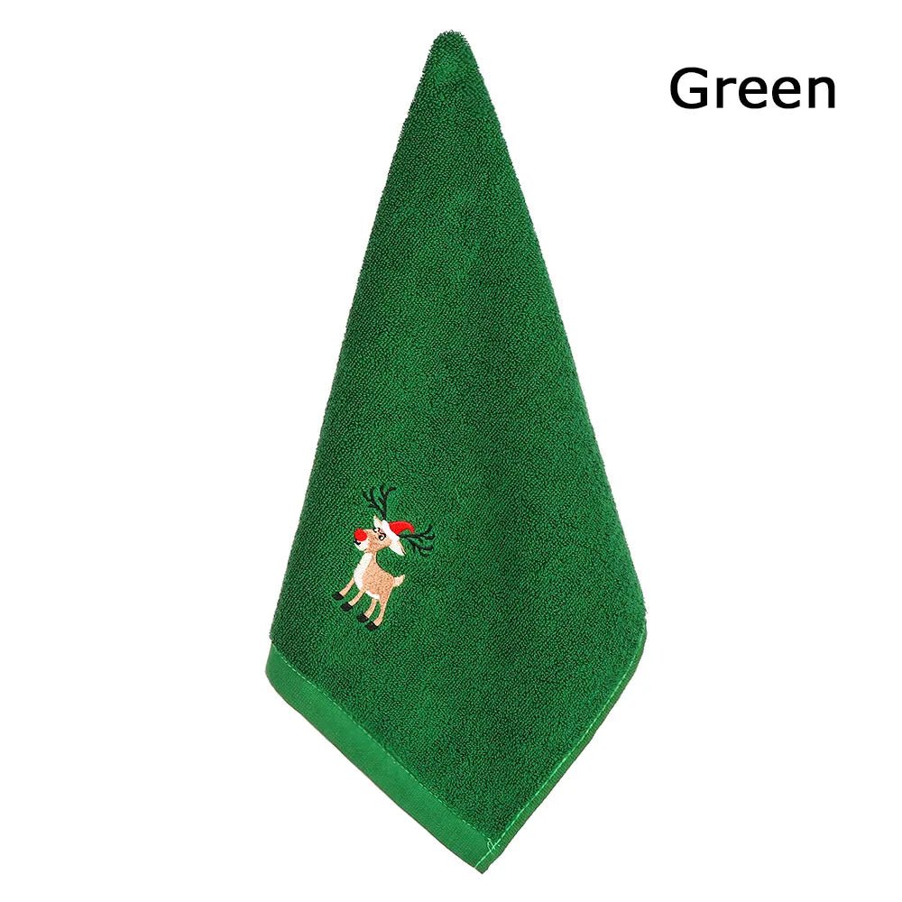 Embroidered Fleece Christmas Bath Towel - The House Of BLOC