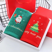 Embroidered Fleece Christmas Bath Towel - The House Of BLOC