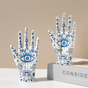 Eye of Fatima Ceramic Jewellery Display Storage Stand - The House Of BLOC