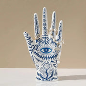 Eye of Fatima Ceramic Jewellery Display Storage Stand - The House Of BLOC