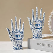 Eye of Fatima Ceramic Jewellery Display Storage Stand - The House Of BLOC