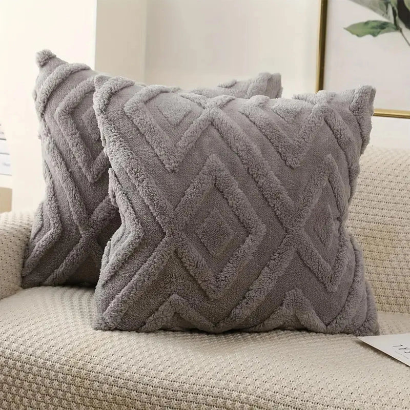 Faux Wool Patterned Cushion Cover - The House Of BLOC