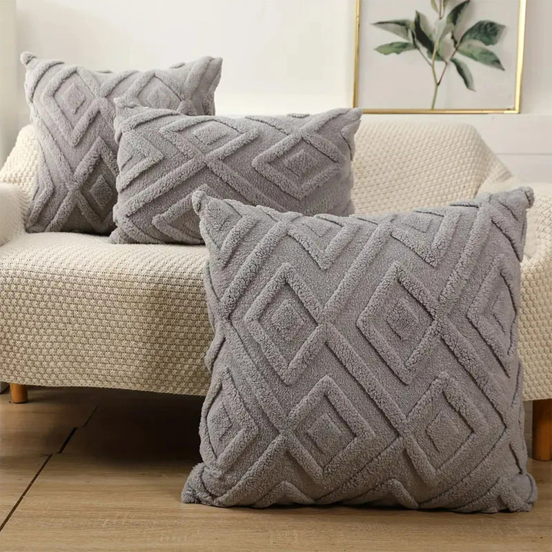 Faux Wool Patterned Cushion Cover - The House Of BLOC