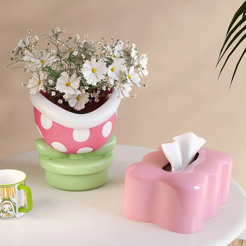 Flower Big Mouth Desktop Storage Organiser - The House Of BLOC