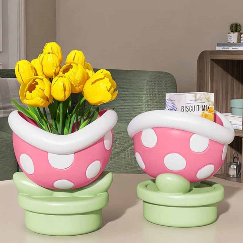 Flower Big Mouth Desktop Storage Organiser - The House Of BLOC