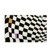 Fluffy Checkerboard Grid Rug - The House Of BLOC