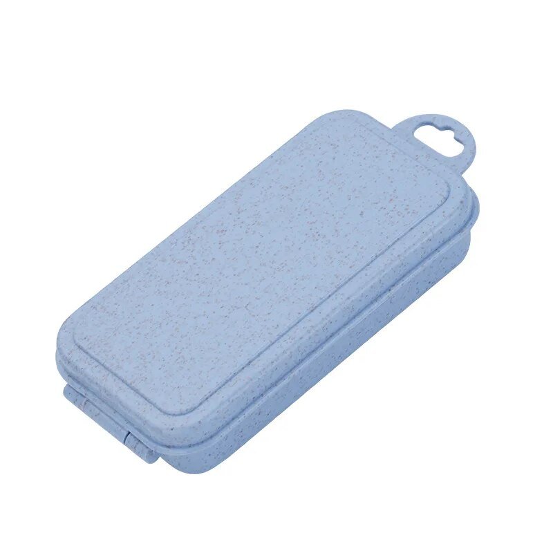 Foldable Wheat Straw Cutlery Set With Storage Box - The House Of BLOC
