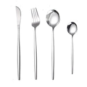 Four Piece Metallic Coloured Cutlery Set - The House Of BLOC