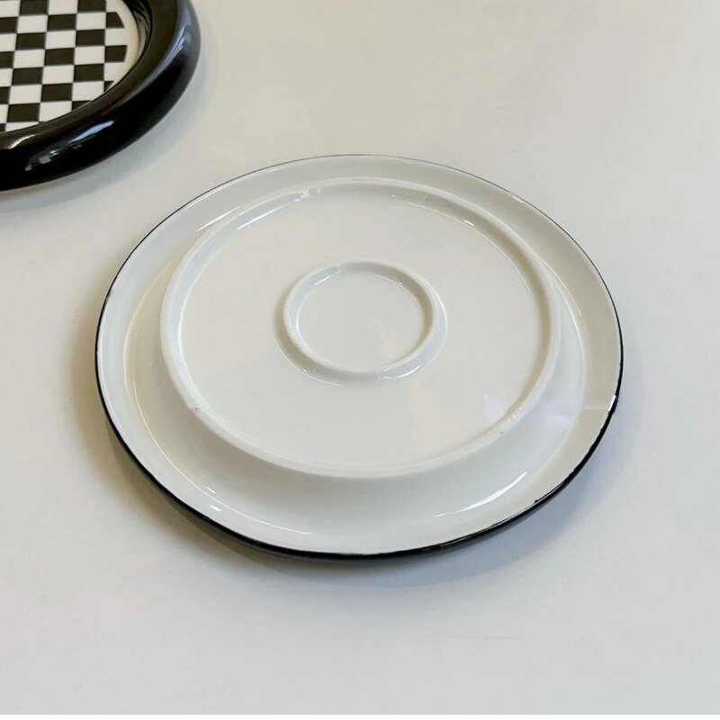 Geometric Design Ceramic Plate Set - The House Of BLOC