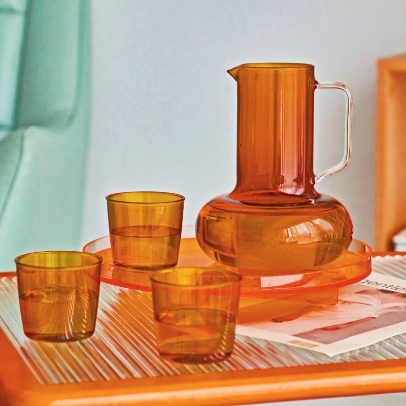 Glass Pitcher With Tumblers - The House Of BLOC