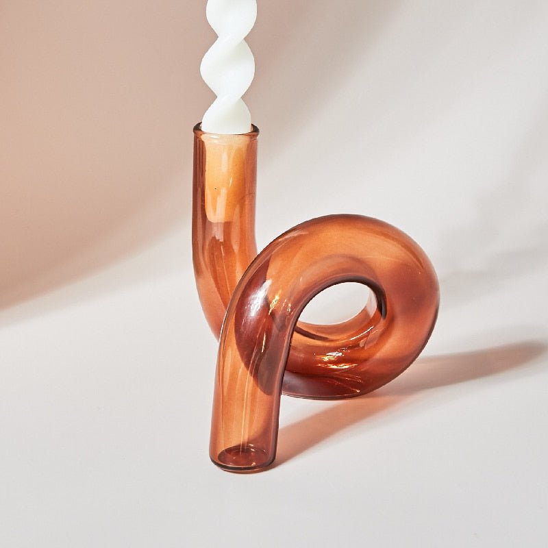 Glass Vase Candle Holders - The House Of BLOC