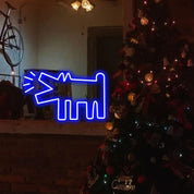 Graffiti Art 'Barking Dog' Neon Light Wall Hanging - The House Of BLOC