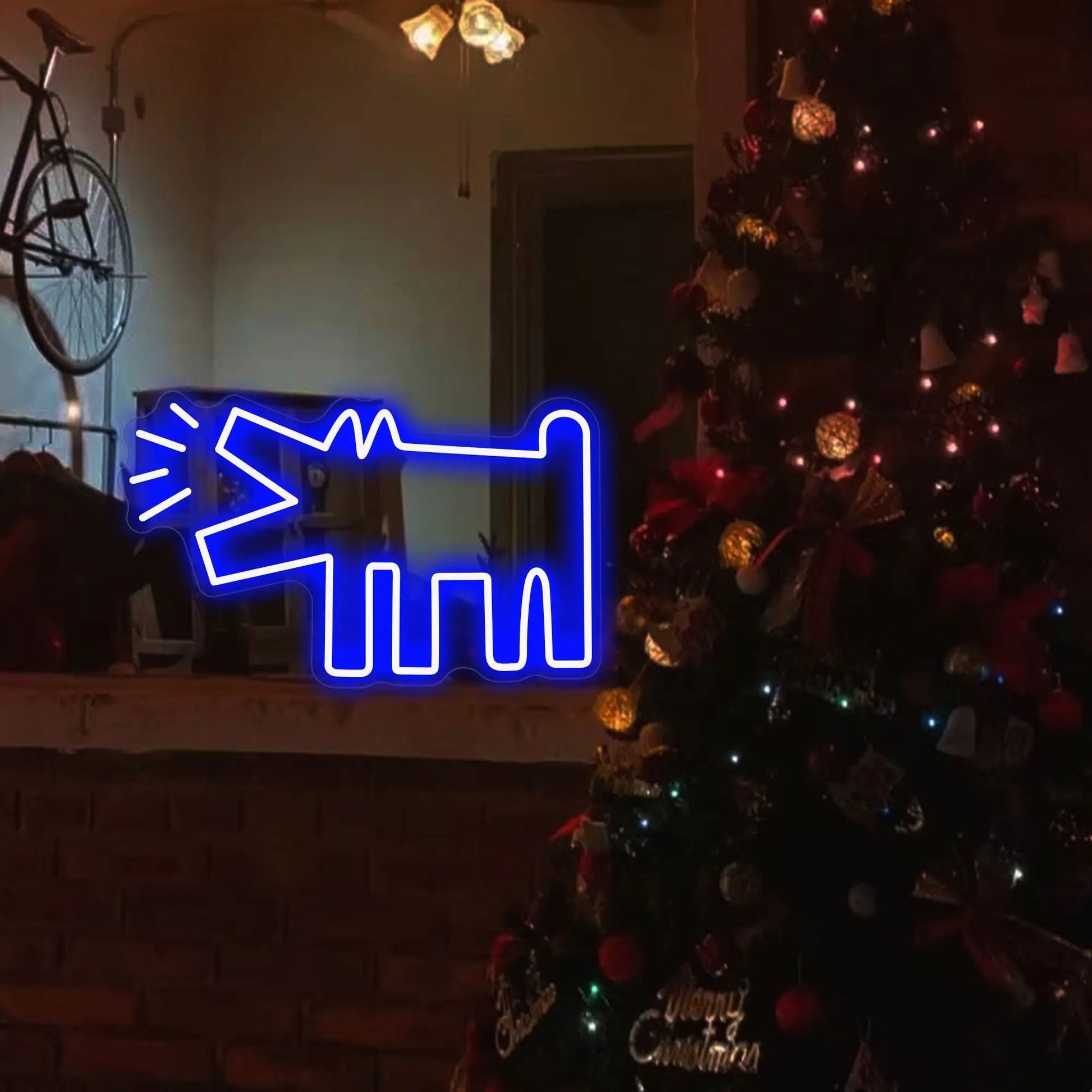 Graffiti Art 'Barking Dog' Neon Light Wall Hanging - The House Of BLOC