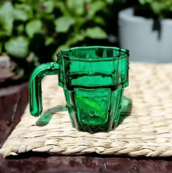 Green Cactus Transparent Stackable Coffee Mug - The House Of BLOC