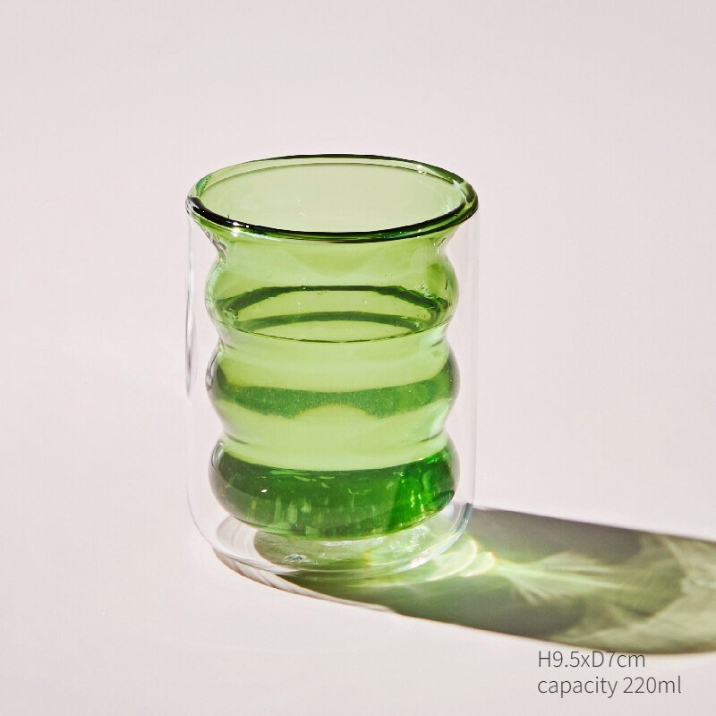 Green Glass Teacup & Saucer Sets - The House Of BLOC