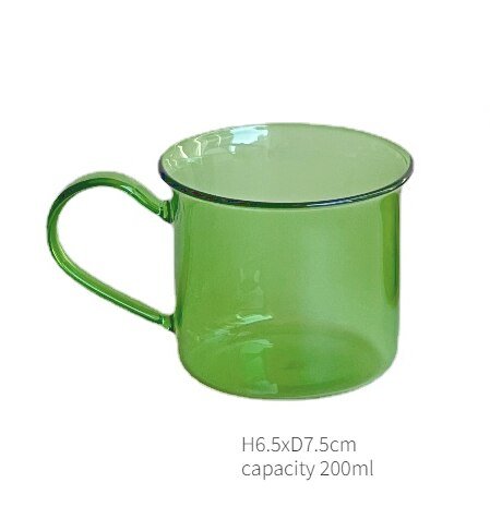 Green Glass Teacup & Saucer Sets - The House Of BLOC