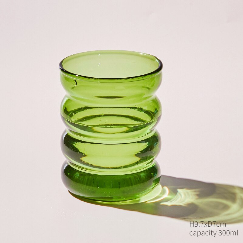 Green Glass Teacup & Saucer Sets - The House Of BLOC